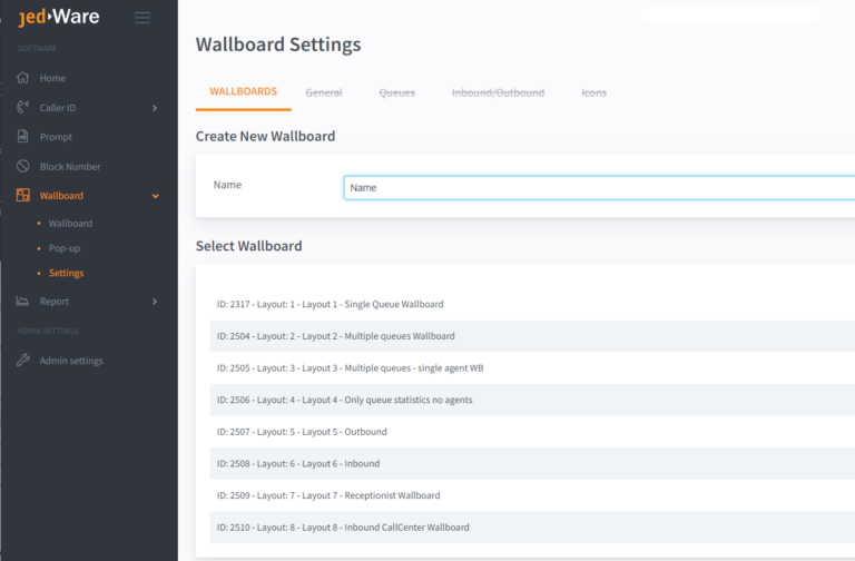 How to create a wallboard JEDWare